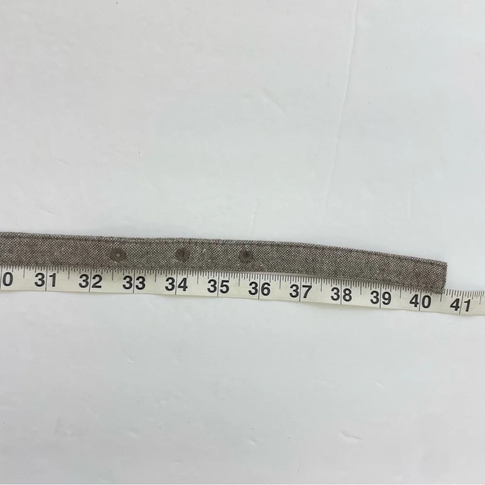 Thin‎ Skinny Brown Taupe Textile Belt